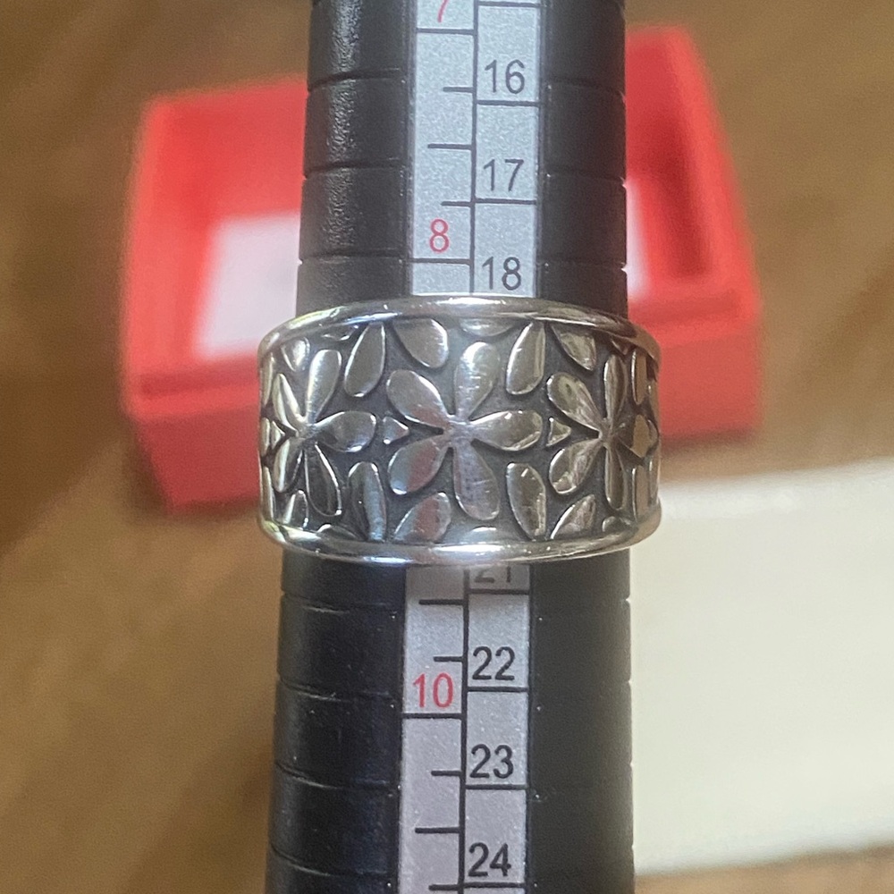 RETIRED James Avery Spring Blossom Flower Band Ring Size 9